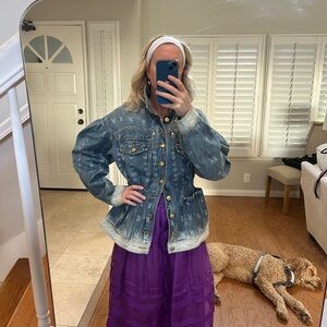 Ulla Johnson Faded Blue Jean Jacket